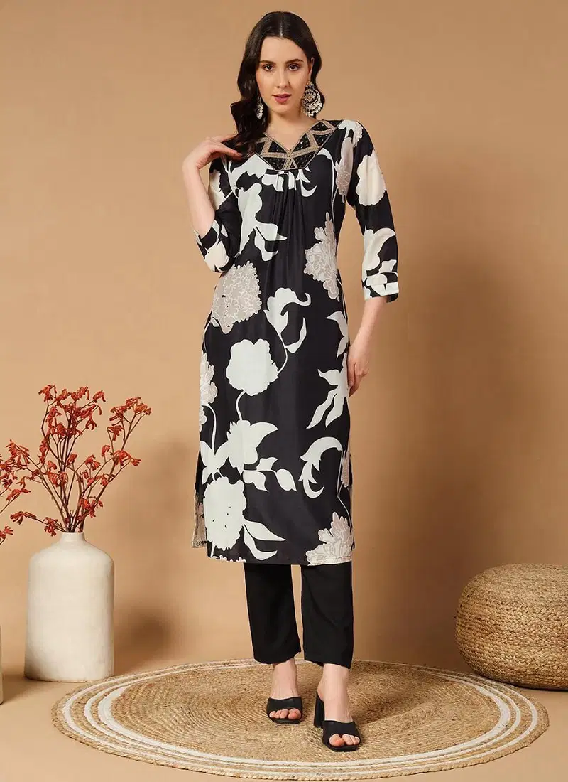 Vt Designer Muslin Printed Kurti With Bottom Wholesale Shop In Surat Catalog